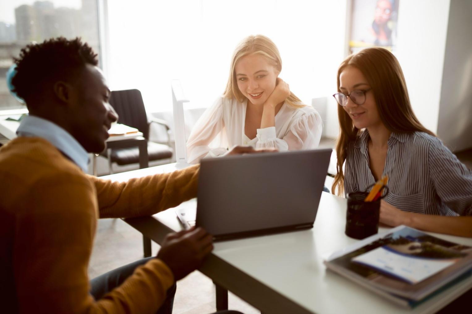Professional business consultation setting